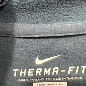 Nike Therma Fit Pullover Hoodie Sweatshirt Sz XL Gray Pink Colorblock Athleisure